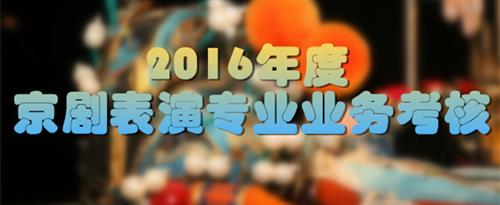 男女日逼网站老师国家京剧院2016年度京剧表演专业业务考...